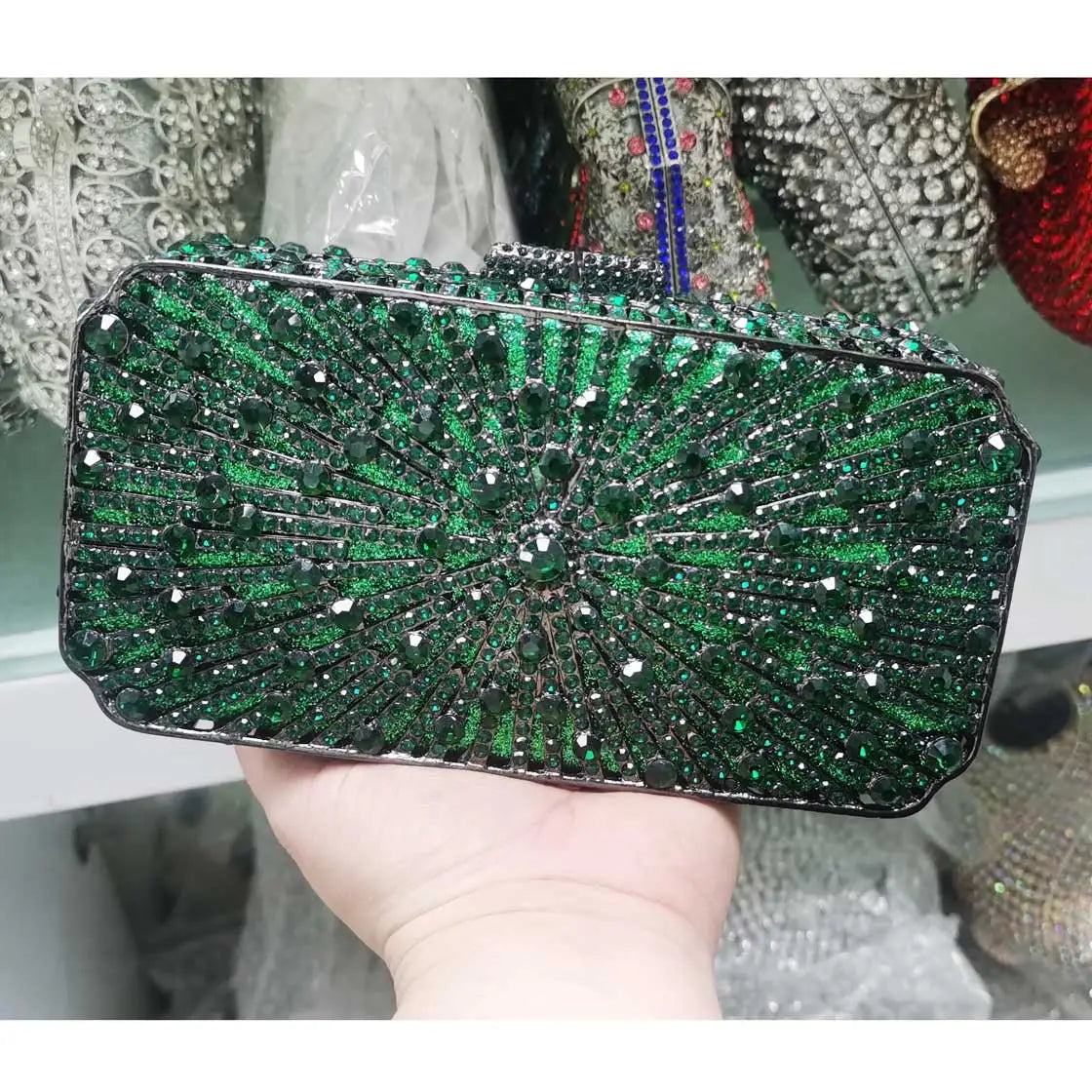 Box Bling Bags Party Purse Bags Women Luxury Crystal Evening Bags Female Pochette Ladies Wedding Clutch Bags SC129