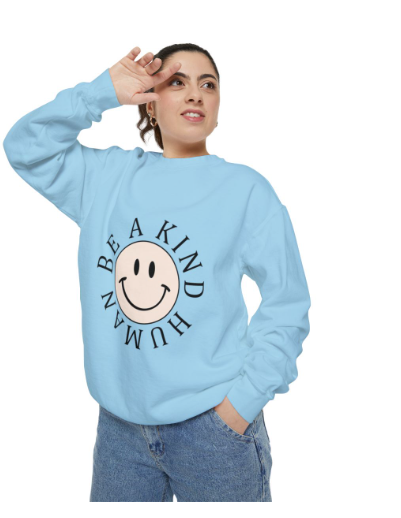 Crewneck sweater, Be A Kind human