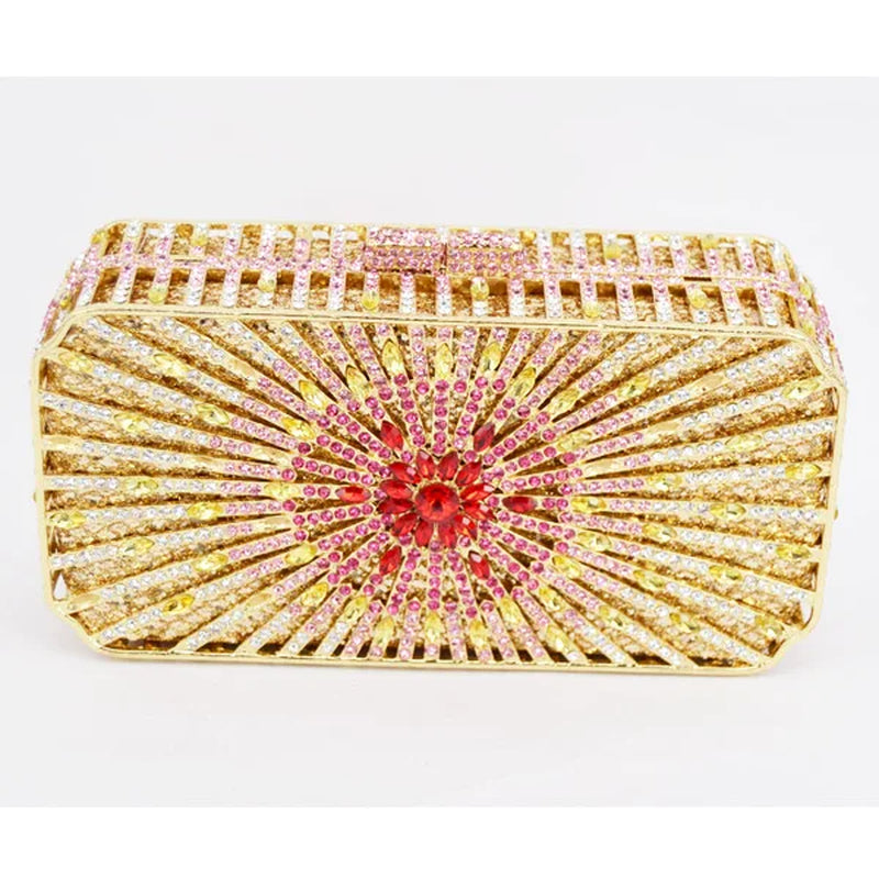 Box Bling Bags Party Purse Bags Women Luxury Crystal Evening Bags Female Pochette Ladies Wedding Clutch Bags SC129