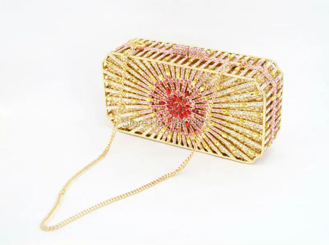 Box Bling Bags Party Purse Bags Women Luxury Crystal Evening Bags Female Pochette Ladies Wedding Clutch Bags SC129