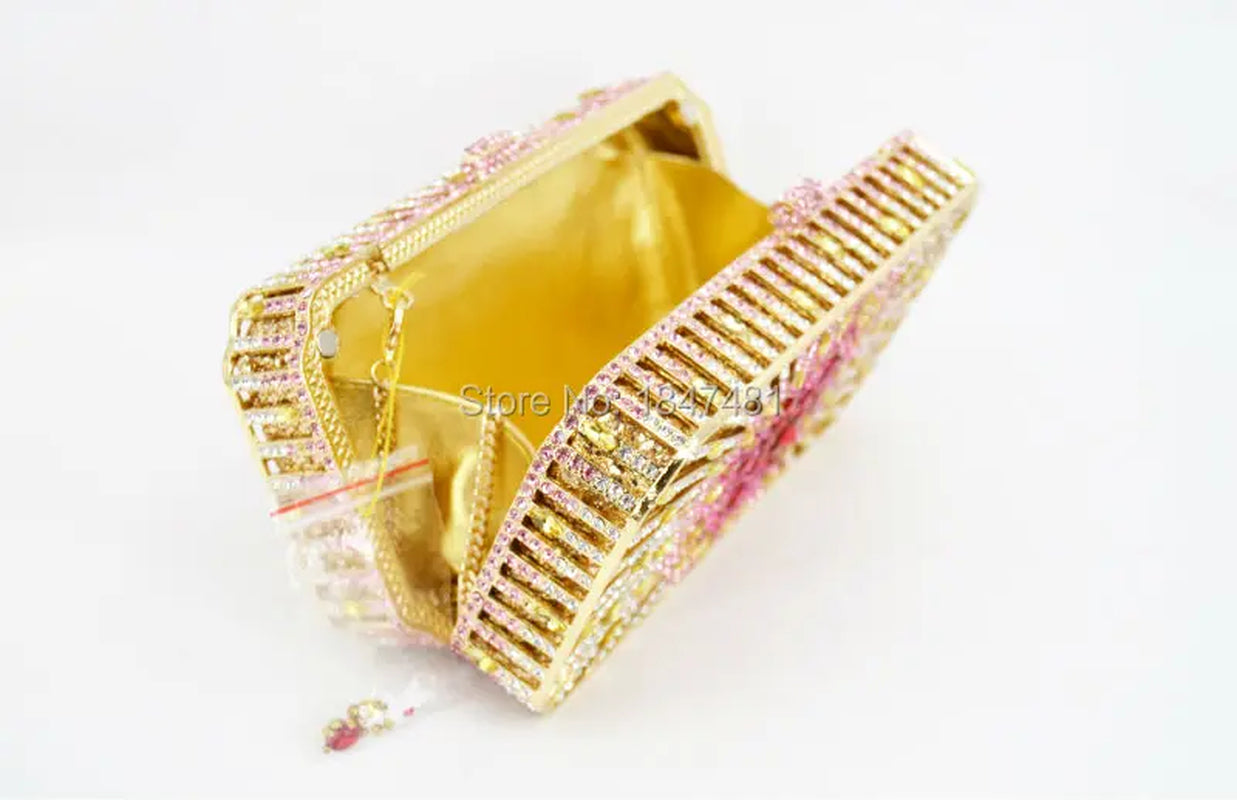 Box Bling Bags Party Purse Bags Women Luxury Crystal Evening Bags Female Pochette Ladies Wedding Clutch Bags SC129